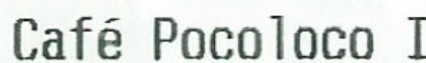 Caf&eacute; Pocoloco I